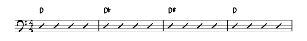 chords containing sharps and flats